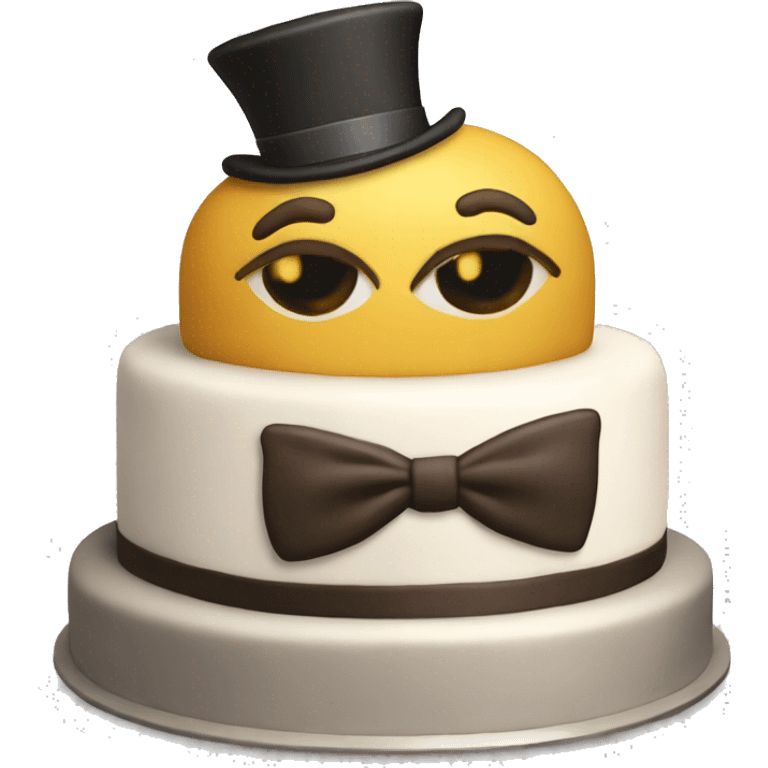 Gentleman’s cake emoji