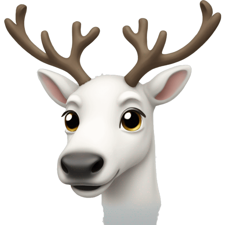 white-reindeer emoji