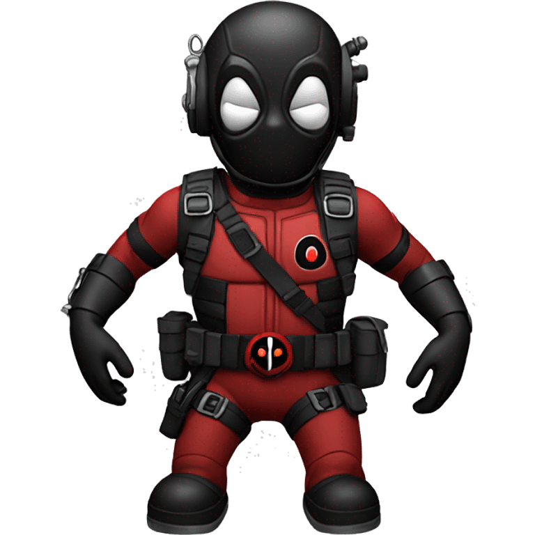 Deep sea Diving deadpool emoji