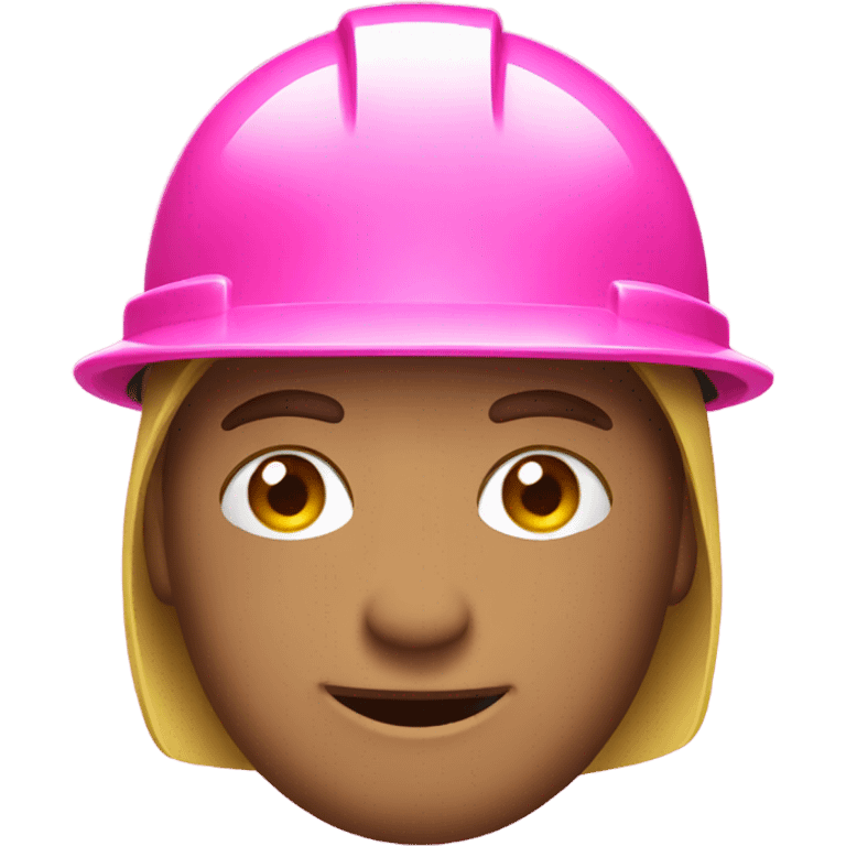 pink hard hat emoji