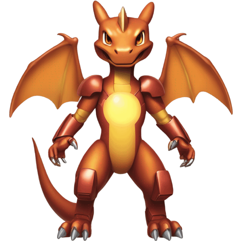 Charizard as iron man emoji