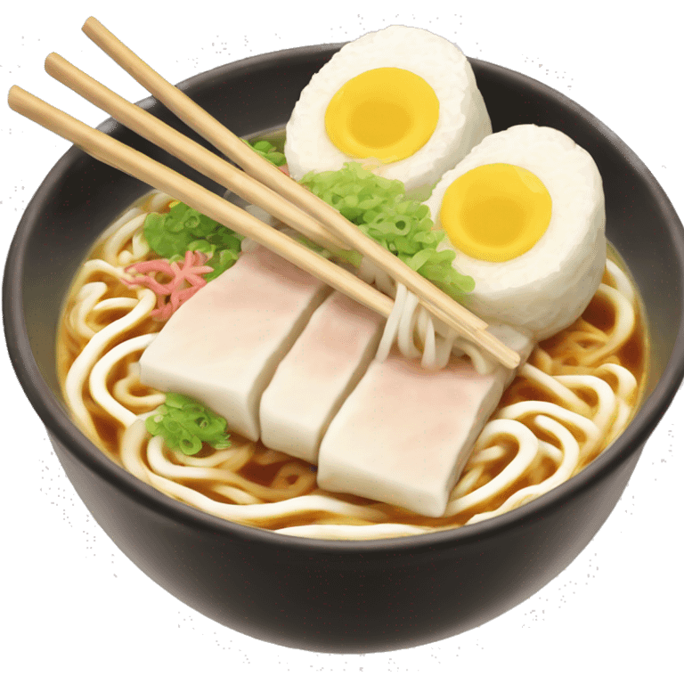 tonkotsu ramen from fukuoka emoji