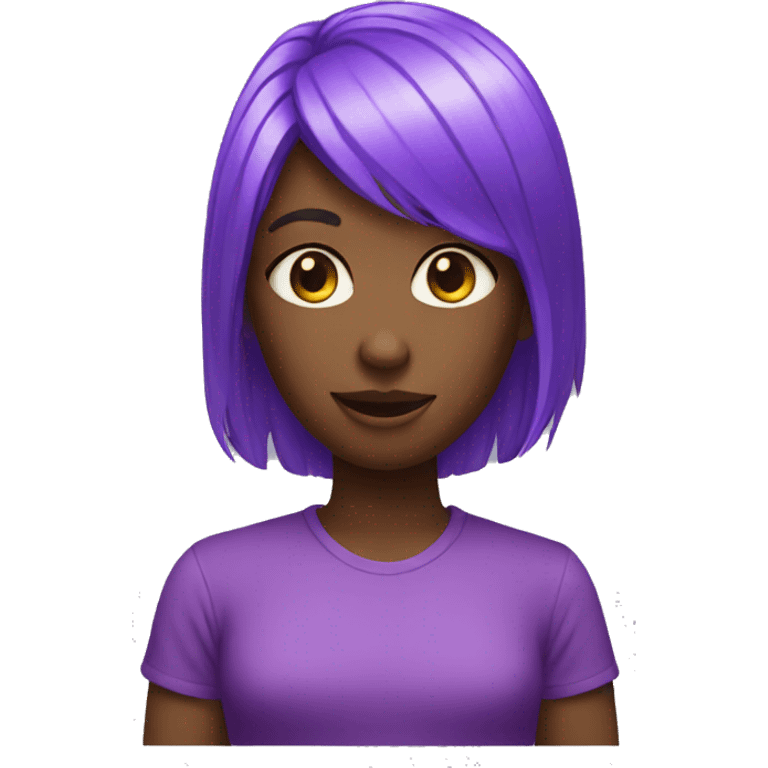 Chat violet emoji