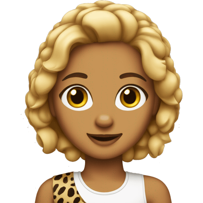 Cheetah girl emoji