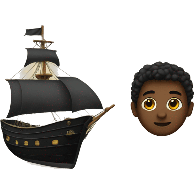 Black ship emoji