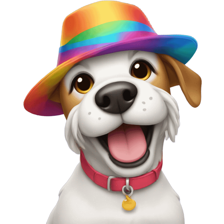 Dog with hat emoji