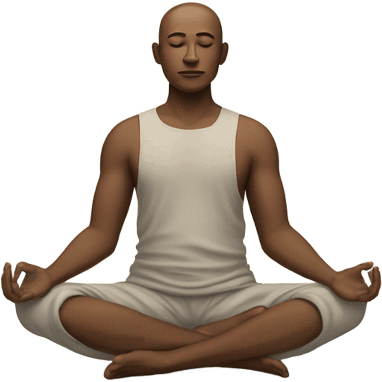  zen meditation position dude emoji