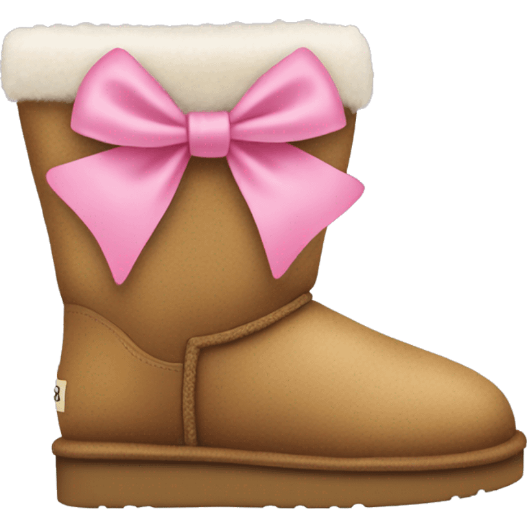 Ugg with pink bows in the back emoji