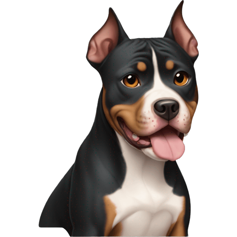 Black and tan pitbull emoji