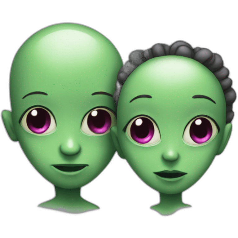 Alien couple  emoji