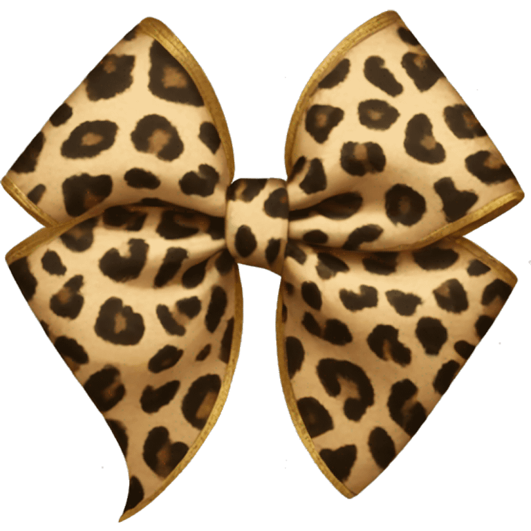 leopard print bow emoji