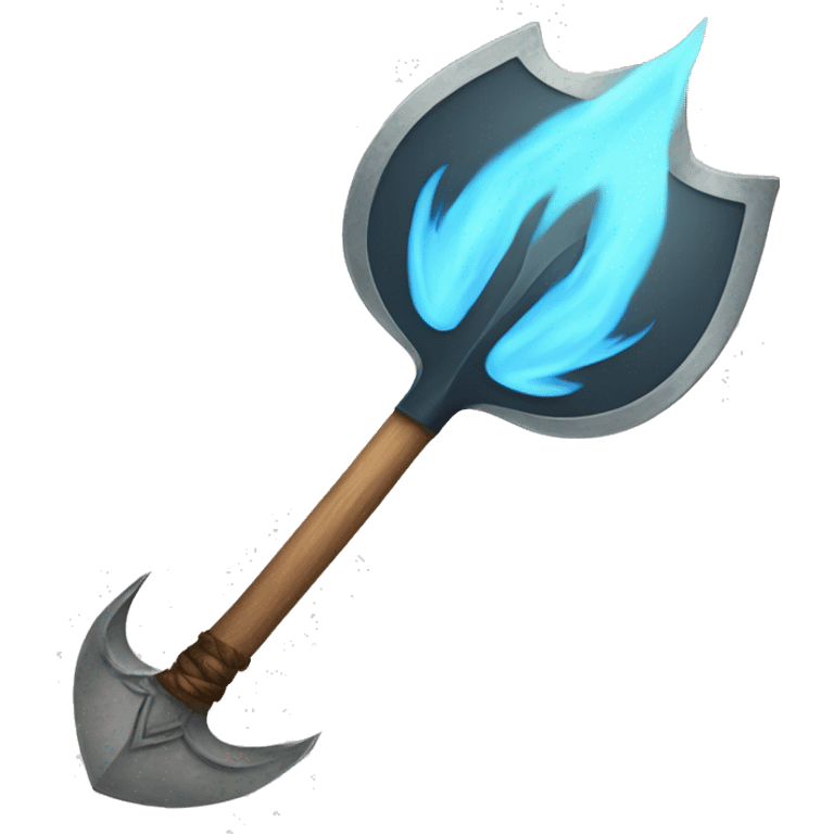 Spade from card deck made of fire and ice emoji