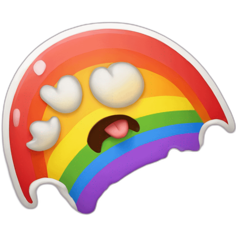 Rainbow gay pooo emoji