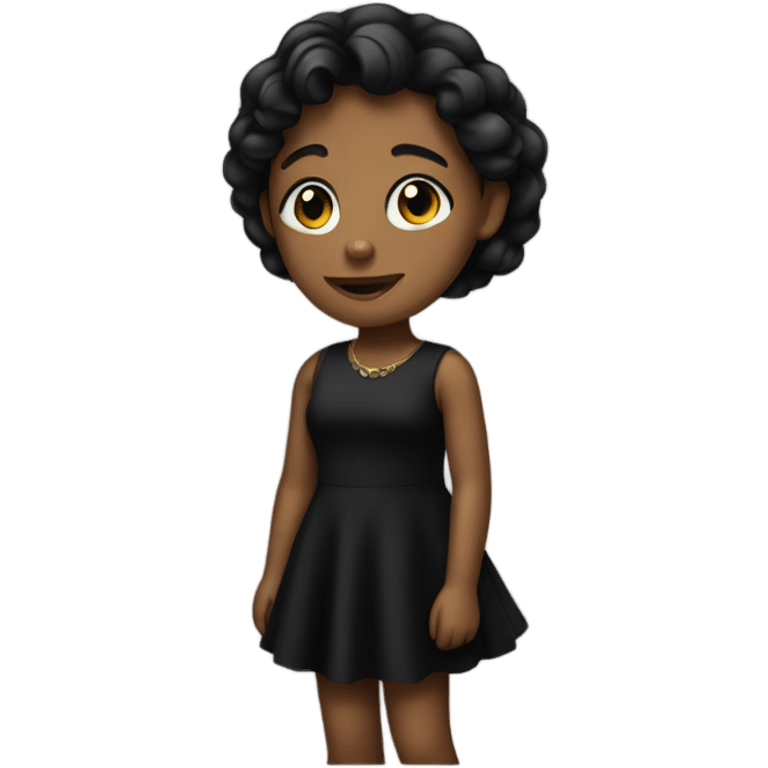 The girl in the black dress emoji