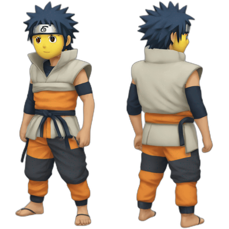 Naruto avec le razengan emoji