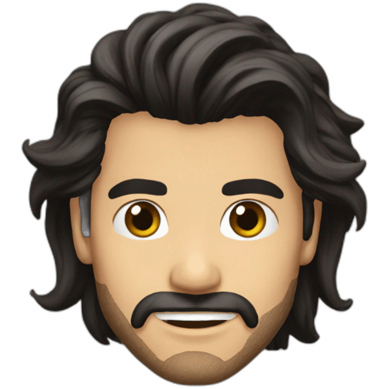 David Mazza long hair emoji