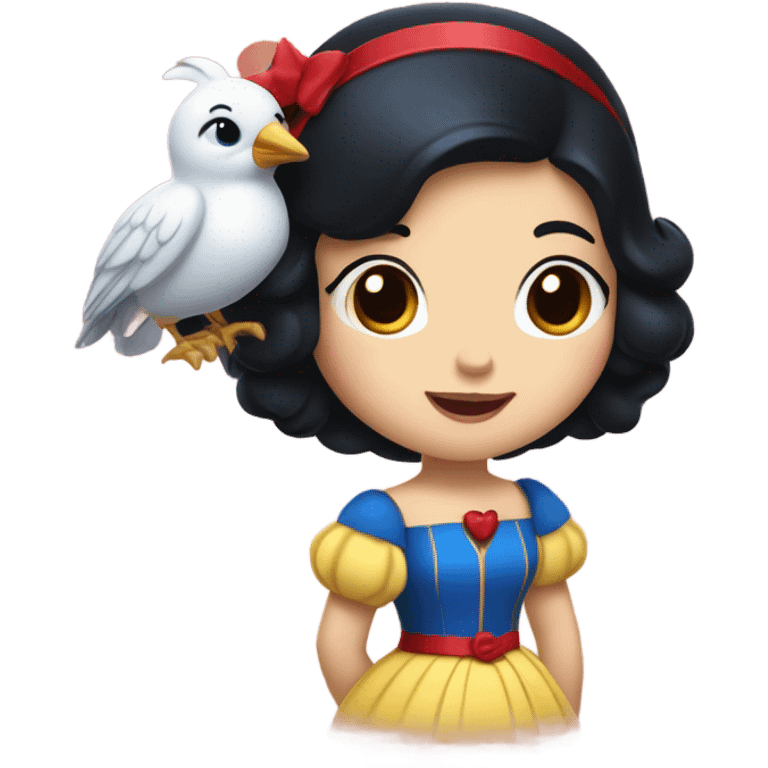 Snow White cute emoji