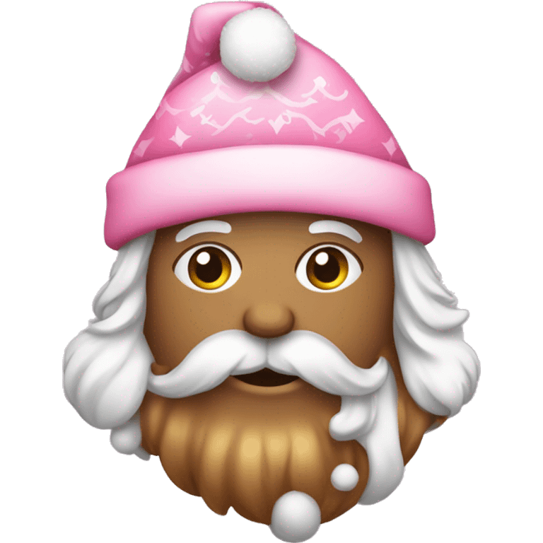 Árvore de Natal com decoração rosa emoji