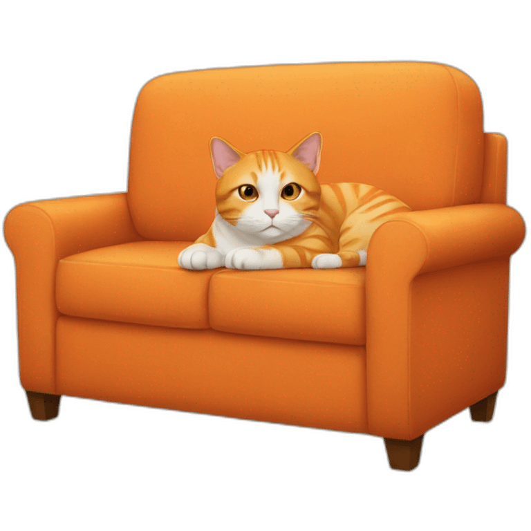 orange cat on the couch emoji