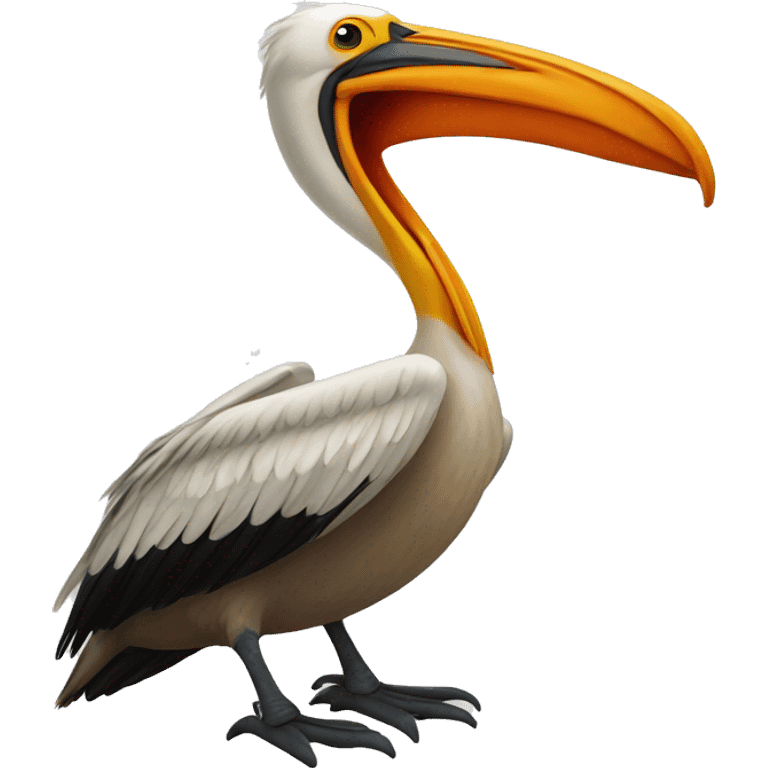 Pelican looks like phoenix emoji