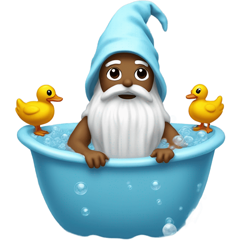 Wizard in a bath emoji