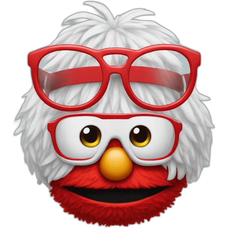 smart elmo with glasses emoji