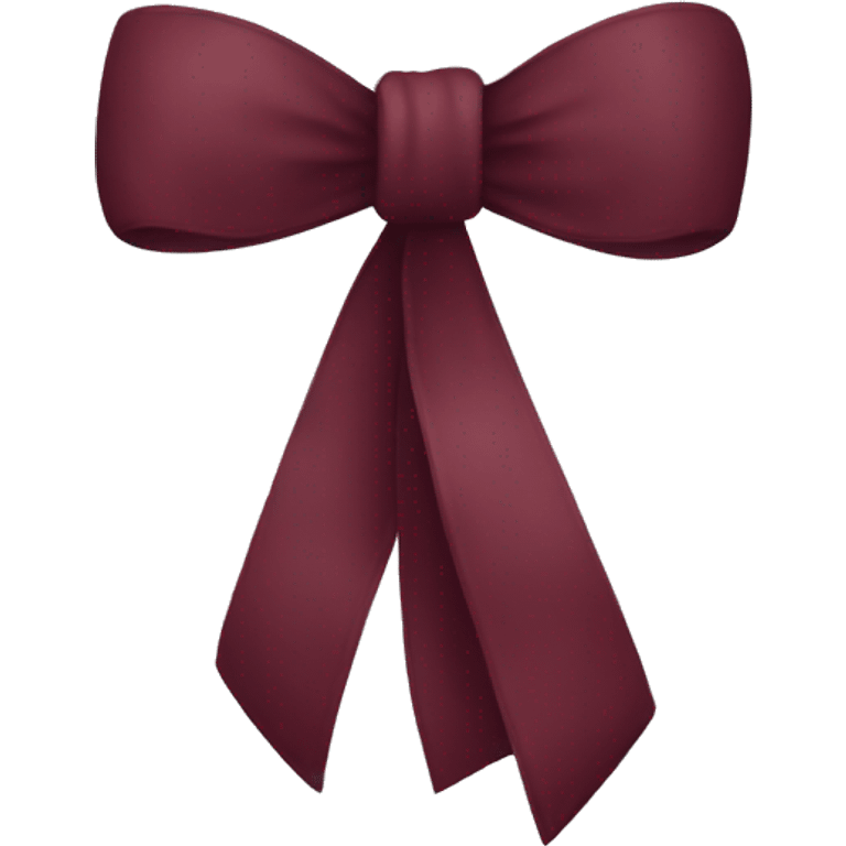 burgundy bow emoji