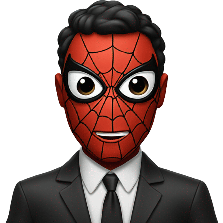 Black suit Spider-Man  emoji