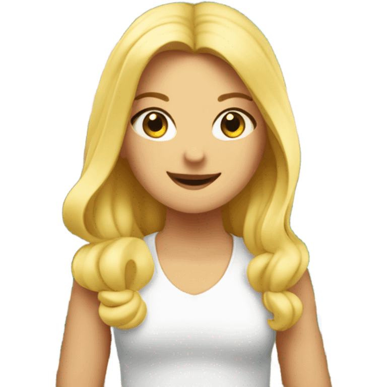 Blonde girl in Italy  emoji