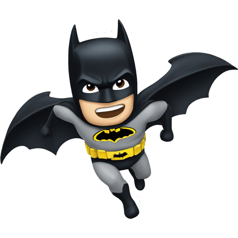 Flying batman emoji