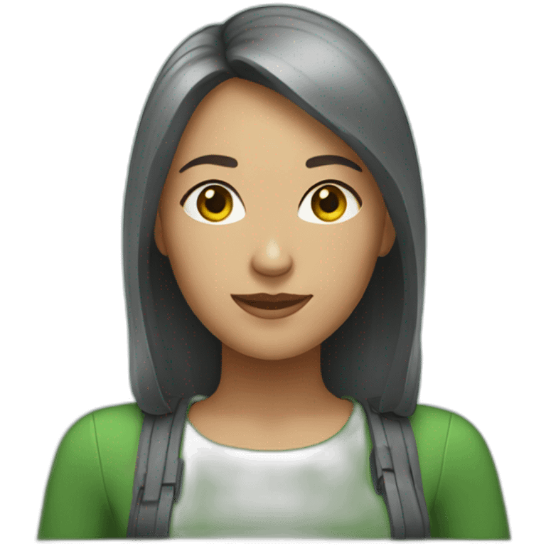 Female WhatsApp bot emoji