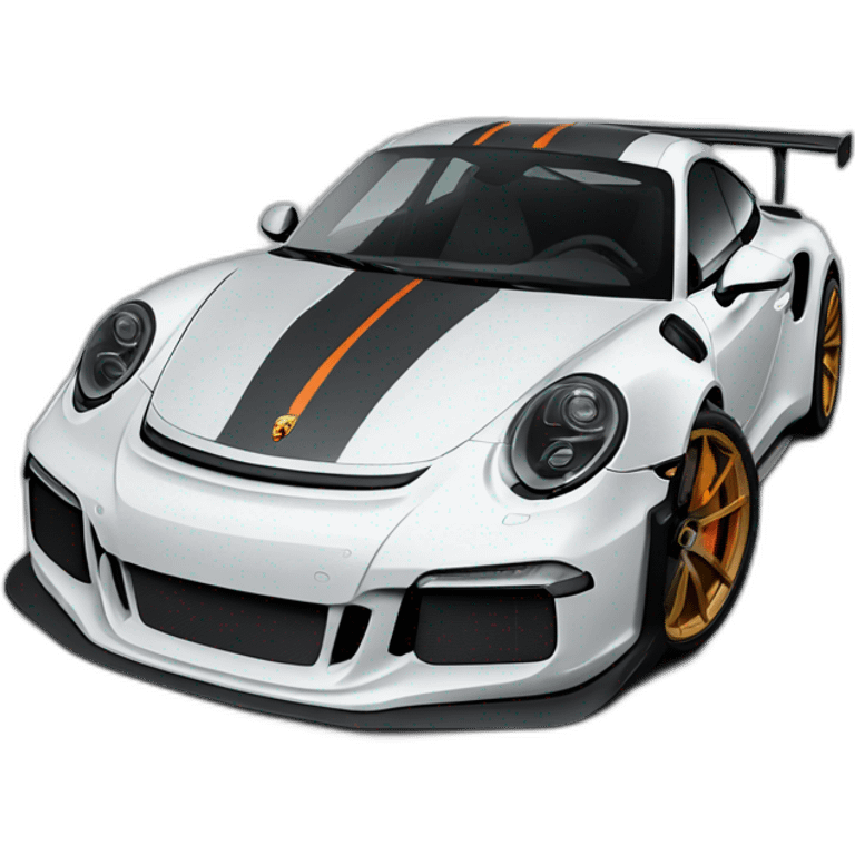 porsche gt3 rs black emoji