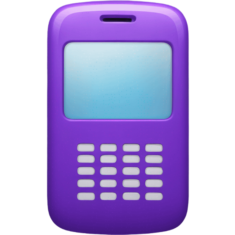 Purple phone emoji