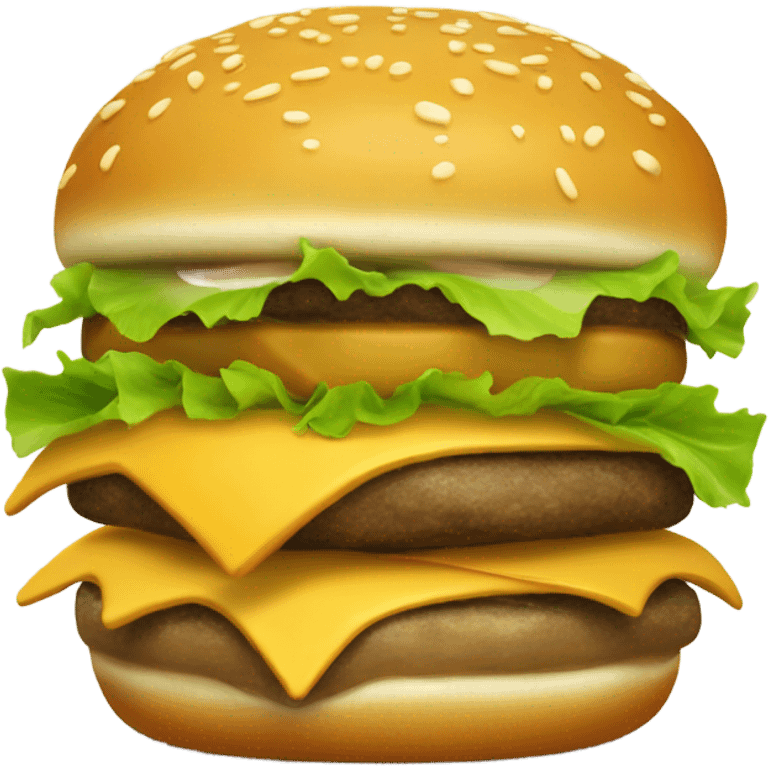 Generate a sleepy cheeseburger emoji with droopy eyes, a tiny yawn, and a slightly messy look. emoji