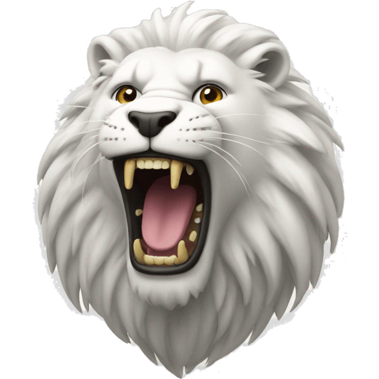 White roars emoji