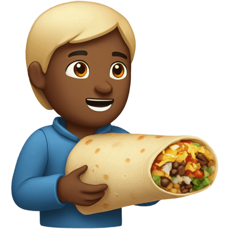 Me eating a burrito  emoji