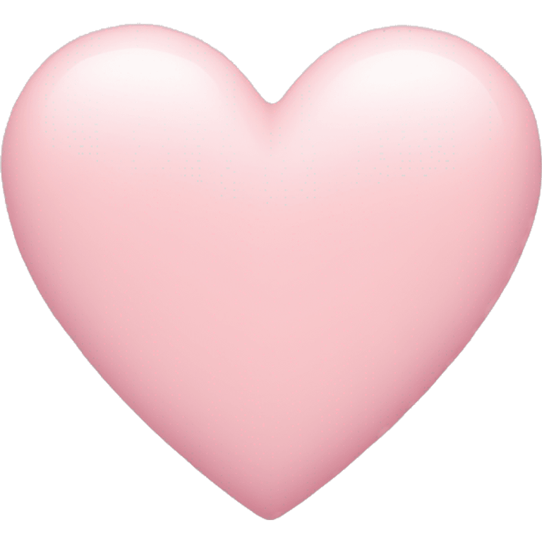 Pastel pink heart  emoji