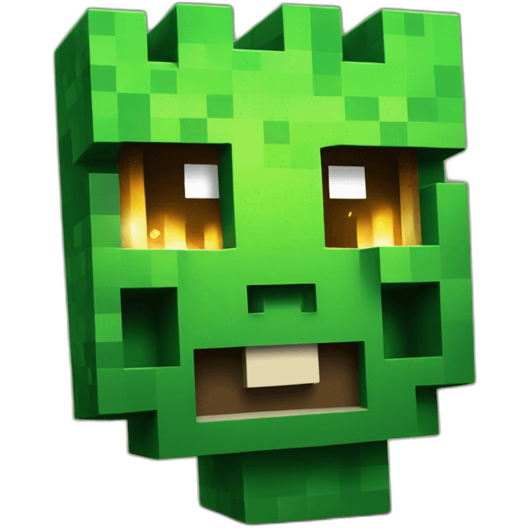 minecraft creeper about to explode emoji