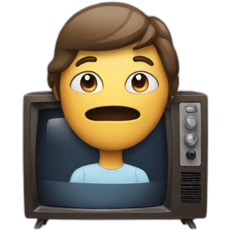 person watching TV emoji