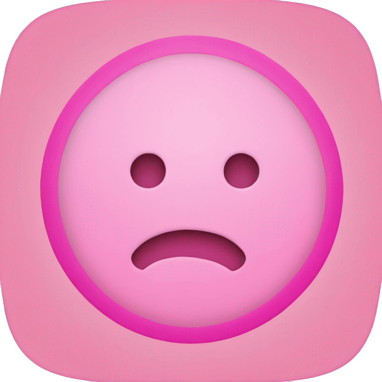 Pink circle emoji