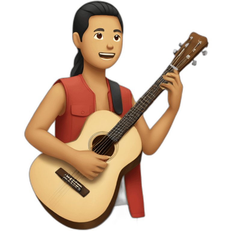 southeast asian people playing guitar emoji