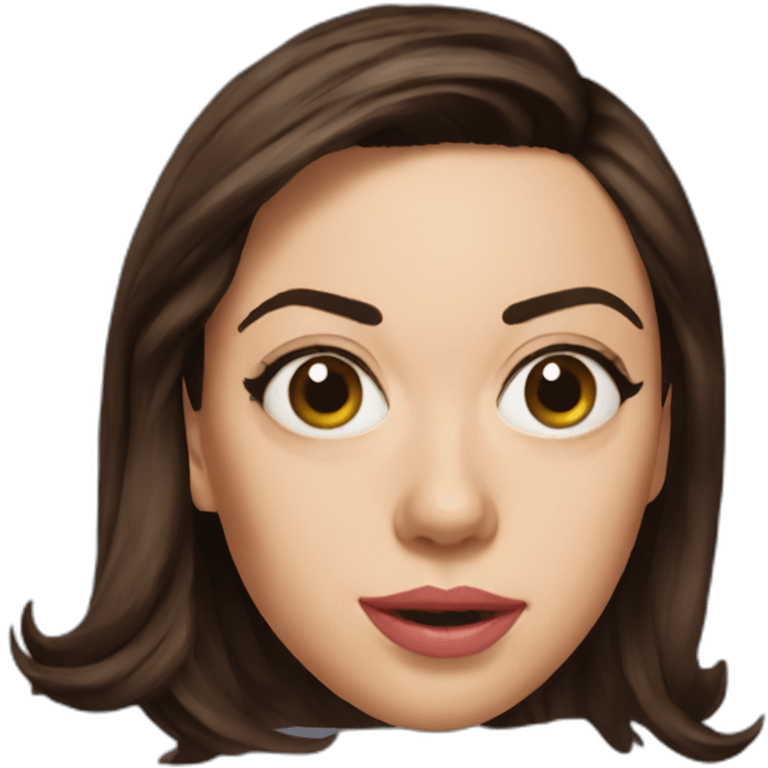 Endowed Aubrey plaza emoji