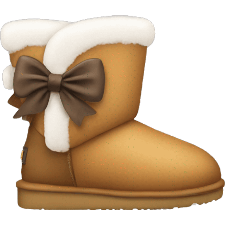 Uggs with bow emoji