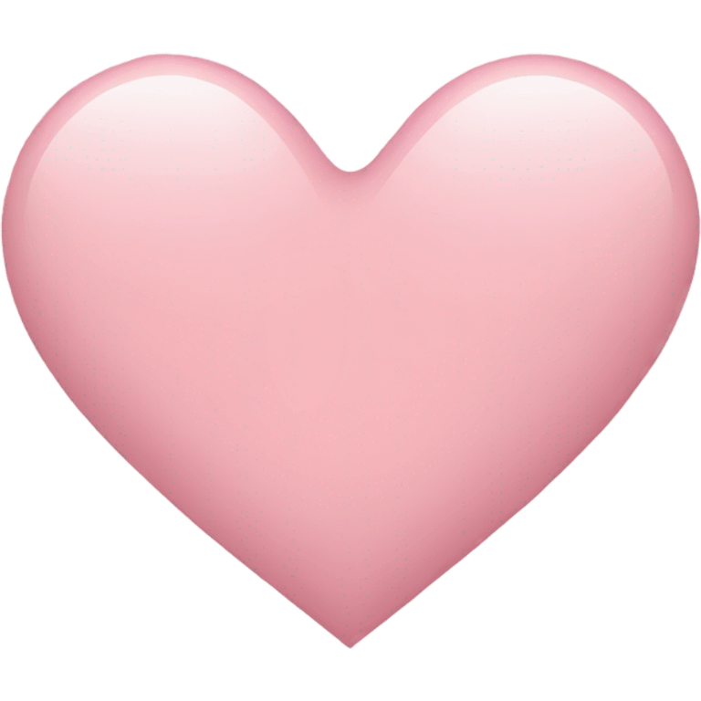 Light pink heart emoji