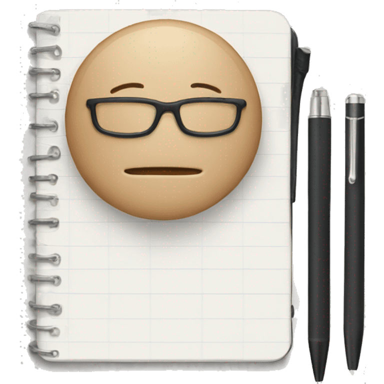 Notebook personal with a pen  emoji