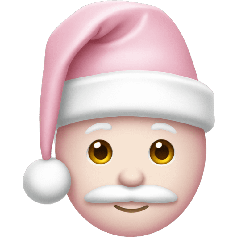 light pink santa hat emoji