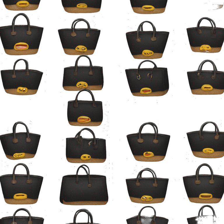 Black birkin bag emoji