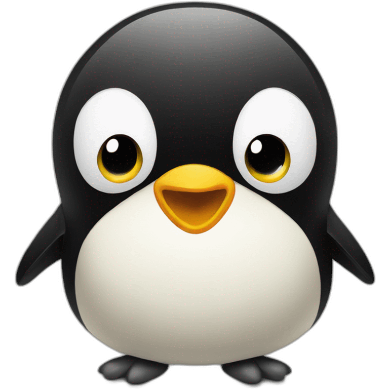 Worried pinguine emoji