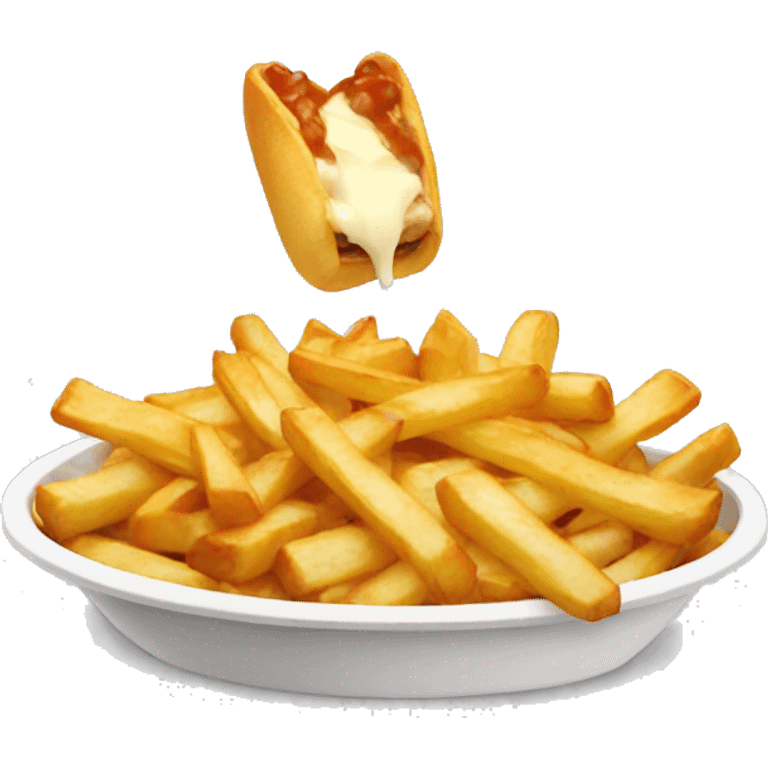 Poutin qui mange une poutine emoji