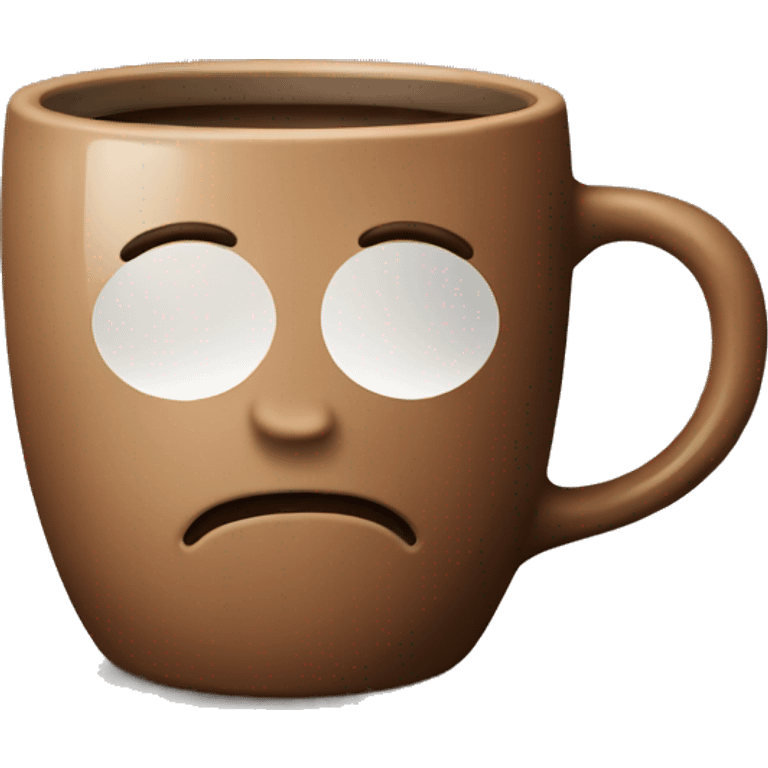 coffee in brown mug emoji